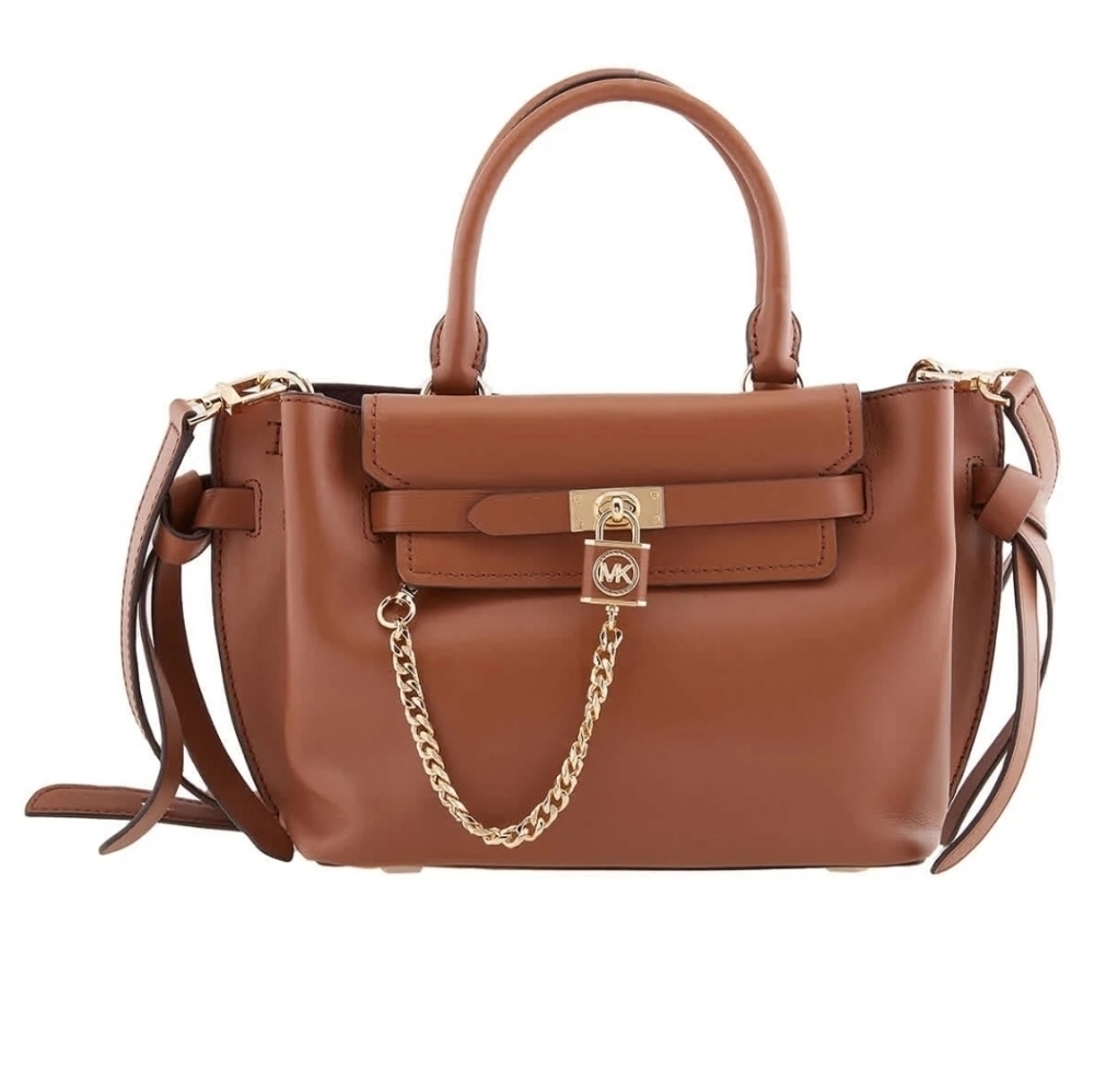 Michael Kors Hamilton Legacy Leather Belted Satchel NWOT